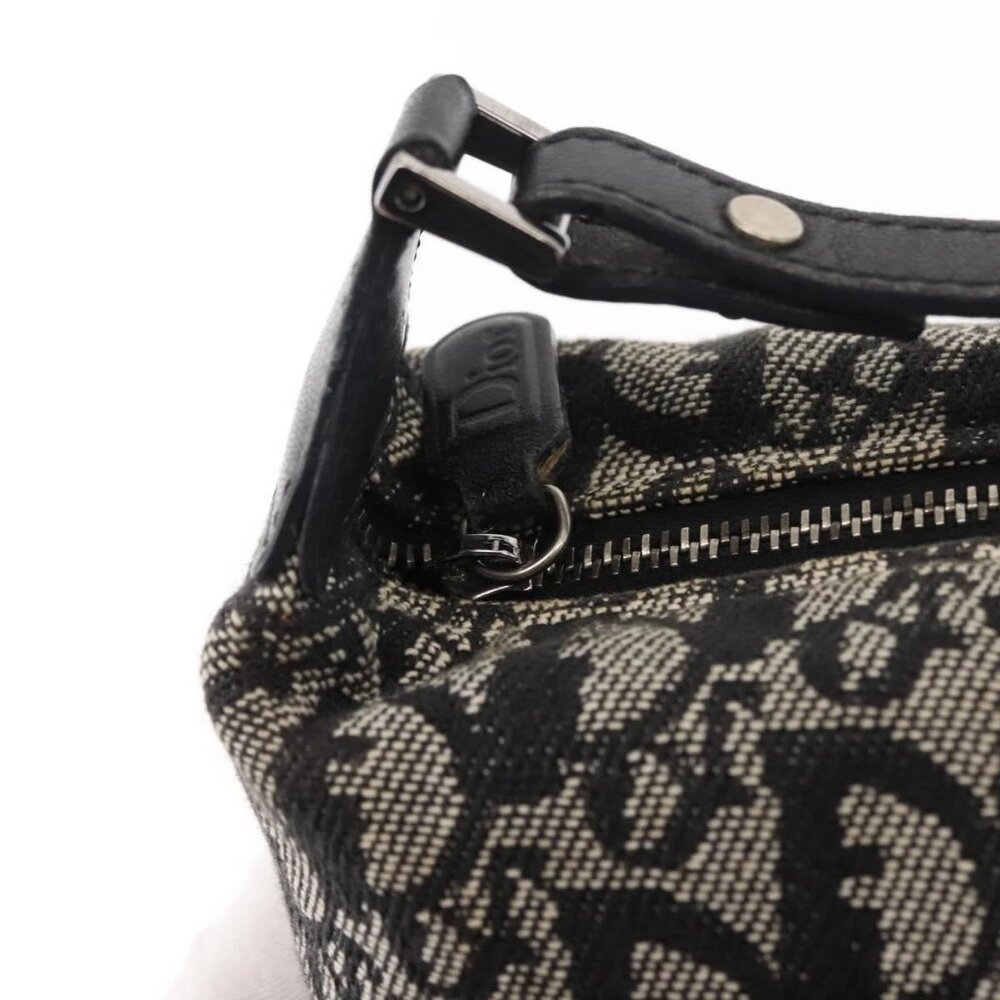 Christian Dior Trotter Canvas Shoulder Bag Black - Picture 10 of 15